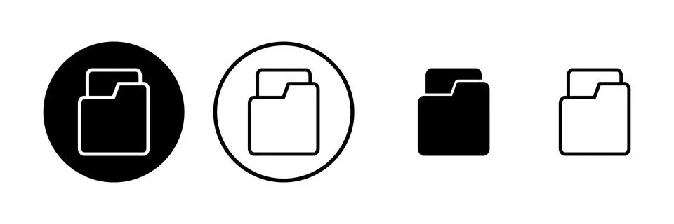 Folder icon vector illustration. folder sign and symbol イラスト素材