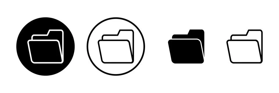 Folder icon vector illustration. folder sign and symbol Stock Illustration