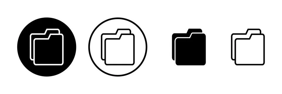 Folder icon vector illustration. folder sign and symbol Stock Illustration