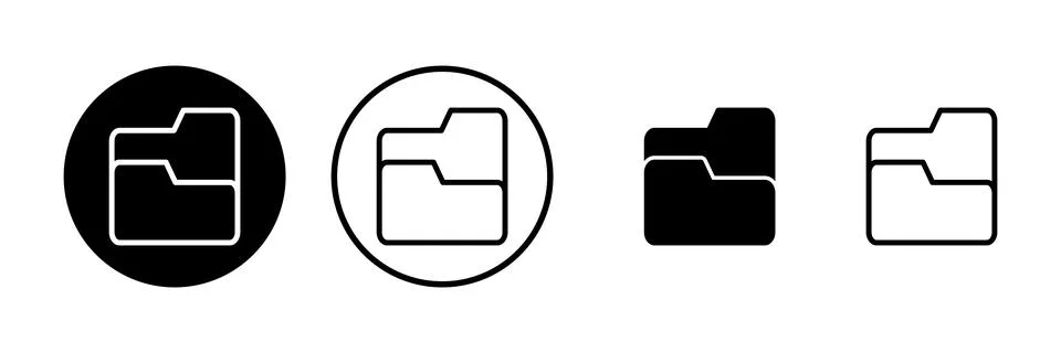 Folder icon vector illustration. folder sign and symbol Stock Illustration