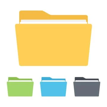 Folder icon , Vector illustration Stock Illustration