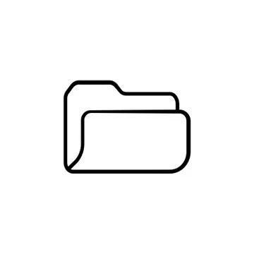 Folder icon. vector illustration symbol (sign) archive Illustrazione stock