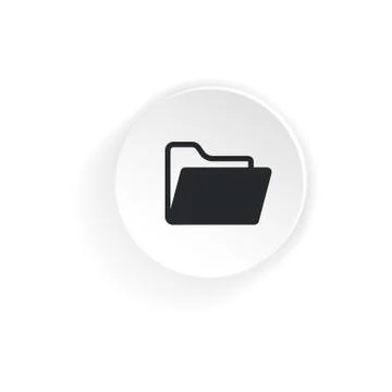 Folder icon. Vector on isolated white background. EPS 10 Stock Illustration