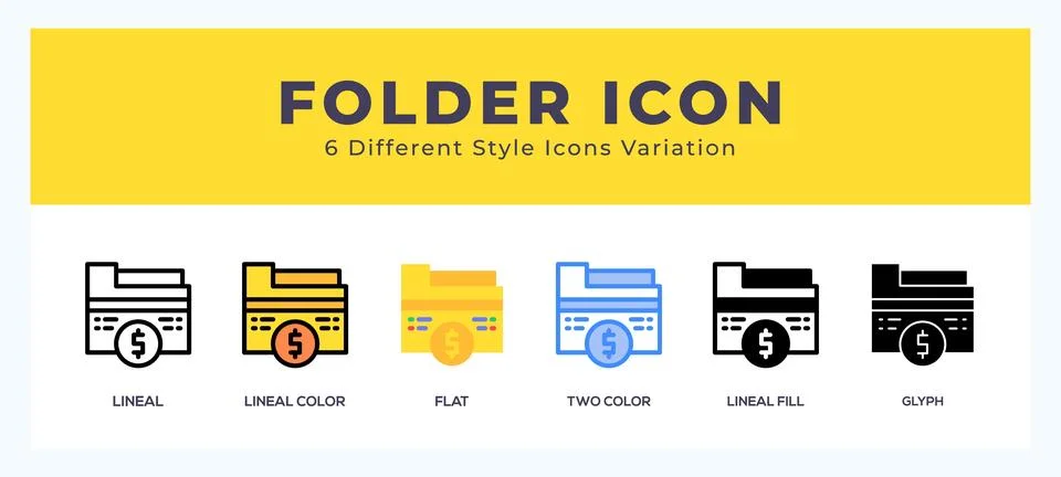Folder icon for websites and apps. vector illustration Stock-Illustration
