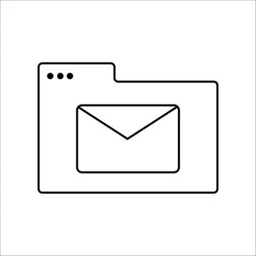 Folder icons with different files on white background. Vector illustration Illustrazione stock