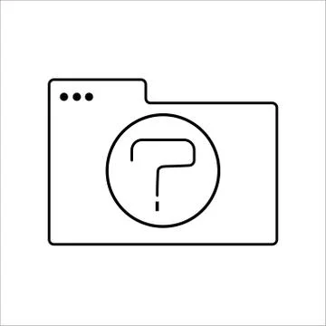 Folder icons with different files on white background. Vector illustration Stock Illustration