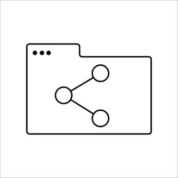 Folder icons with different files on white background. Vector illustration Stock-Illustration