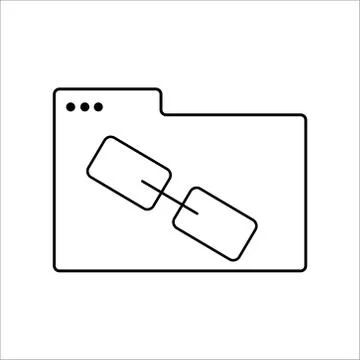 Folder icons with different files on white background. Vector illustration Stock Illustration