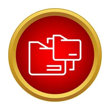 Folder icons with documents transfer data concept 스톡 일러스트