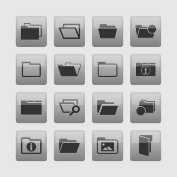 Folder icons Stock Illustration