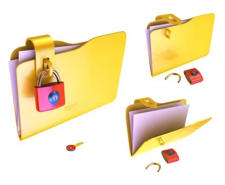 Folder Illustrazione stock