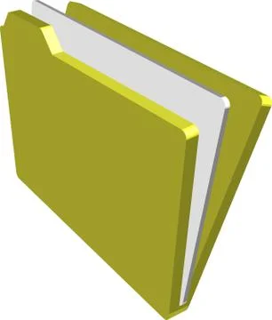 Folder illustration Stock Illustration