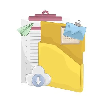 Folder Illustration Stock Illustration