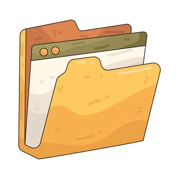 Folder illustration Illustrazione stock