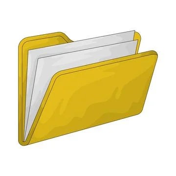Folder illustration Illustrazione stock