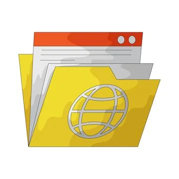 Folder illustration Stock-Illustration