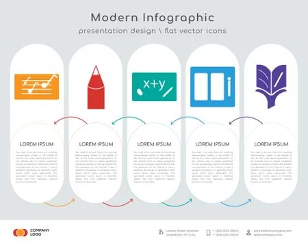 Folder infographics design Stock Illustration