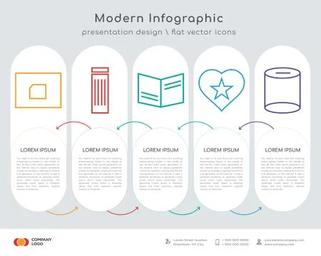 Folder infographics design Stock Illustration