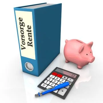 Folder insurance pension Stock Illustration