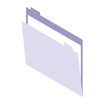 Folder isometric symbol 스톡 일러스트