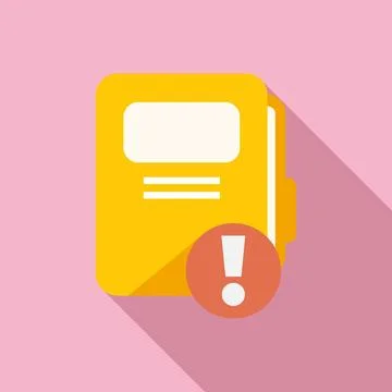 Folder job icon flat vector. Office work Stock Illustration