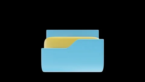 Folder kesehatan dg background transparan Stock Footage 309318491