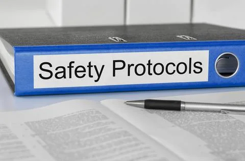 Folder with the label Safety Protocols Photos
