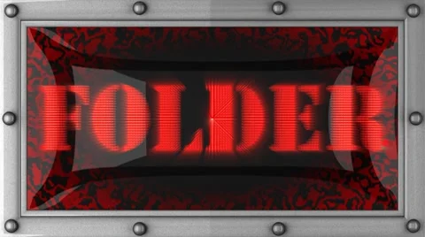 Folder on led Stock Footage 8718755