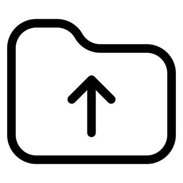 Folder line icon vector illustration isolated on white background Stock Illustration