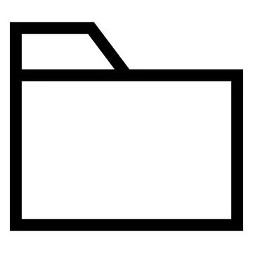 Folder line icon vector illustration isolated on white background Stock Illustration