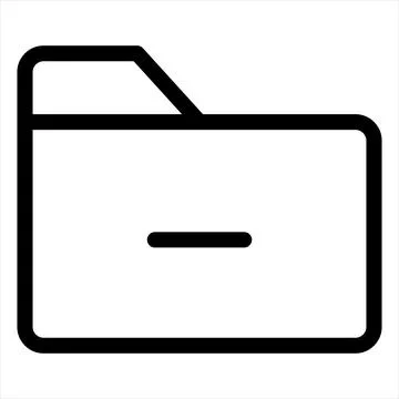 Folder line icon vector illustration isolated on white background Stock Illustration