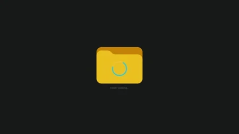Folder loading process animation with data file synchronization 스톡 동영상 346989632