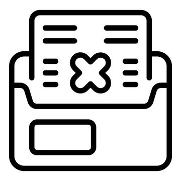 Folder lock icon outline vector. Internet lock Stock Illustration