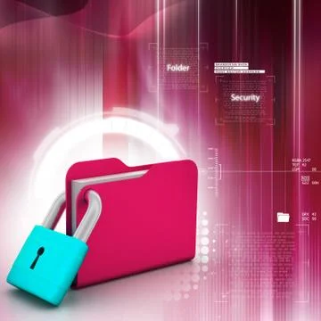 Folder locked Stock Illustration