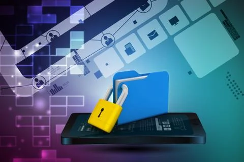 Folder locked 스톡 일러스트