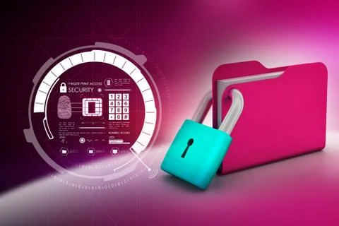 Folder locked 스톡 일러스트