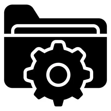 Folder management Finance Related Vector Line Icon. Editable Stroke Pixel P.. Stock Illustration