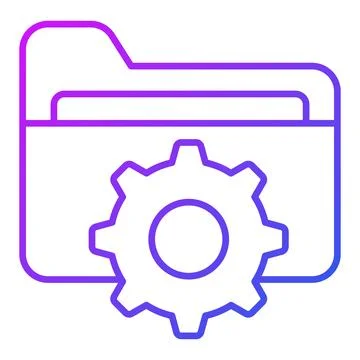 Folder management Finance Related Vector Line Icon. Editable Stroke Pixel P.. イラスト素材