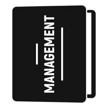 Folder management icon, simple style Stock Illustration