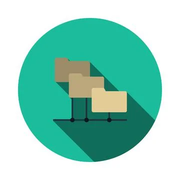 Folder Network Icon Stock Illustration