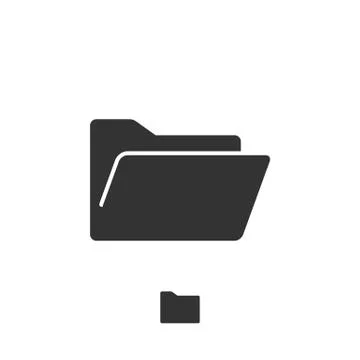 Folder Open Icon Logo Template Illustration Design. Vector EPS 10. Stock Illustration