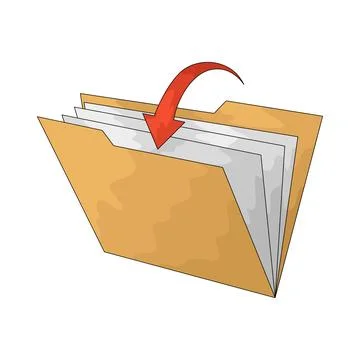 Folder Open illustration Illustrazione stock