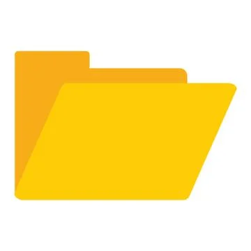 Folder open symbol isolated Illustrazione stock