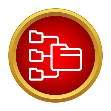 Folder organization concept showing file hierarchy structure イラスト素材