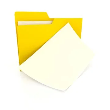 Folder over white background Stock Illustration