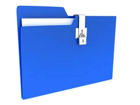 Folder over white background Stock Illustration