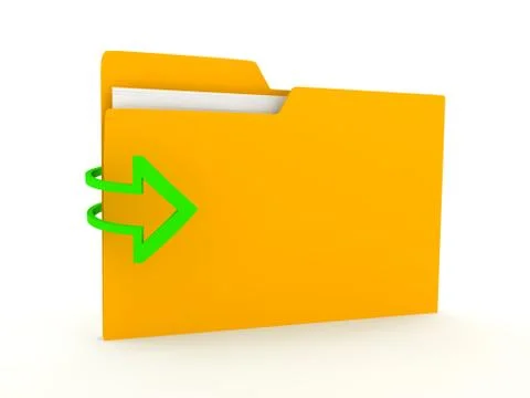 Folder over white background Stock Illustration