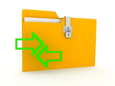 Folder over white background Stock Illustration