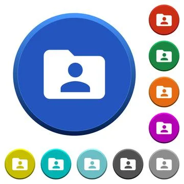 Folder owner beveled buttons Ilustración de archivo