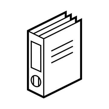 Folder for paper icon in isometry. Image for website, app, logo, UI design. Illustrazione stock
